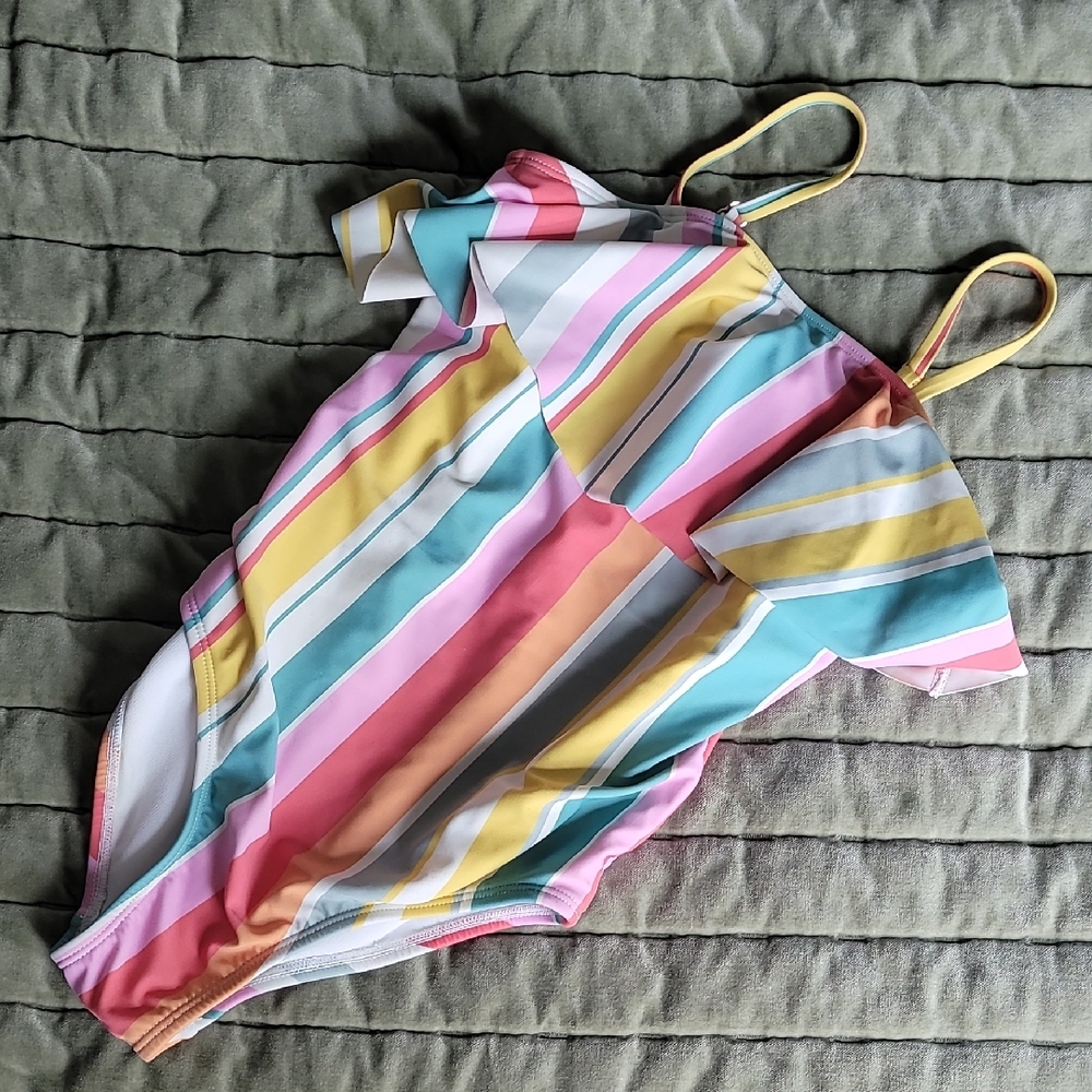 Striped Multicolor One-Piece Swimsuit